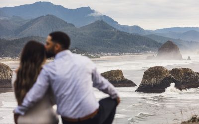 Brent and Kaylyn’s Engagement Photographs in Cannon Beach, Oregon