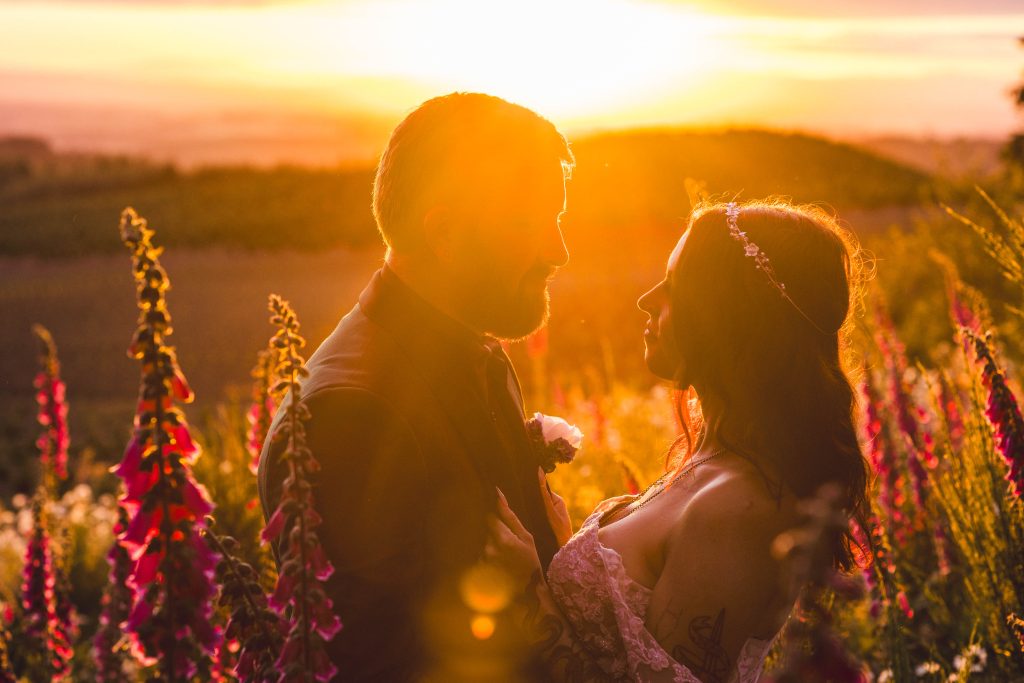 Golden Hour captured by Silver Falls Proposal Photographer