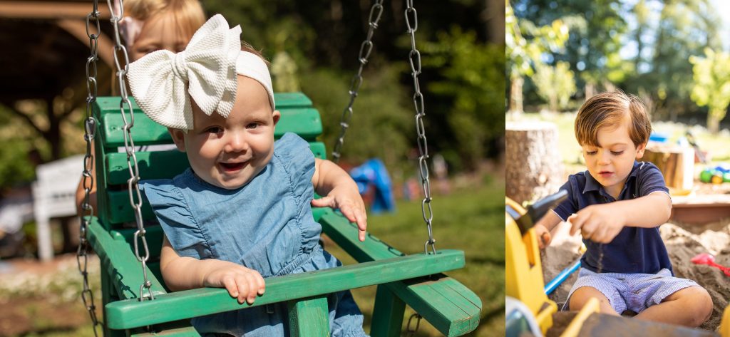 Backyard family portraits in Oregon
