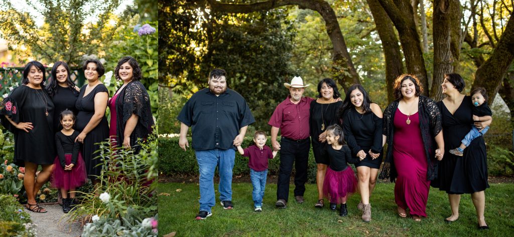 Oregon Multi Generational Family Portraits at Deepwood Museum and Garden in Salem Oregon