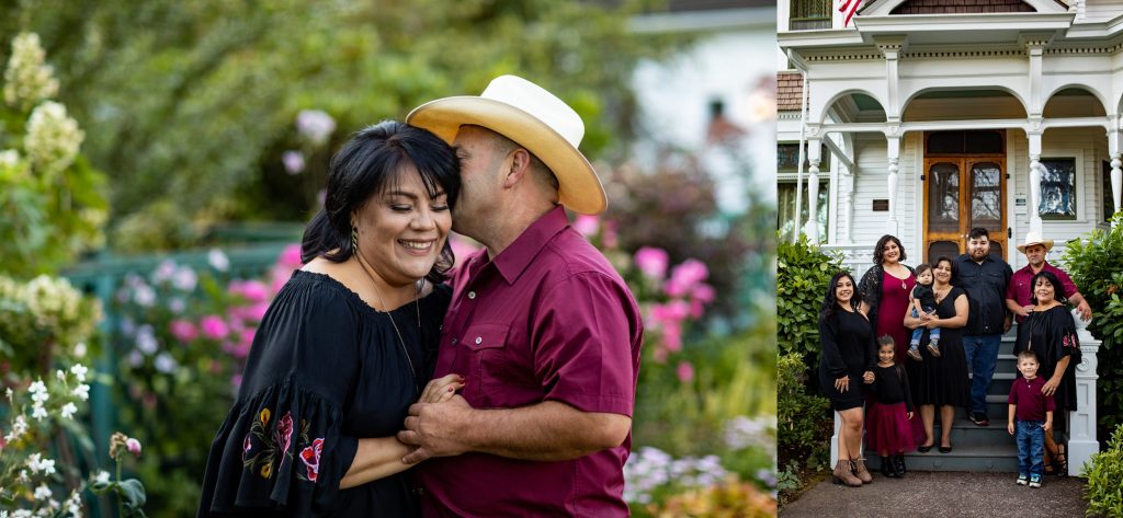 Oregon Multi Generational Family Portraits at Deepwood Museum and Garden in Salem Oregon